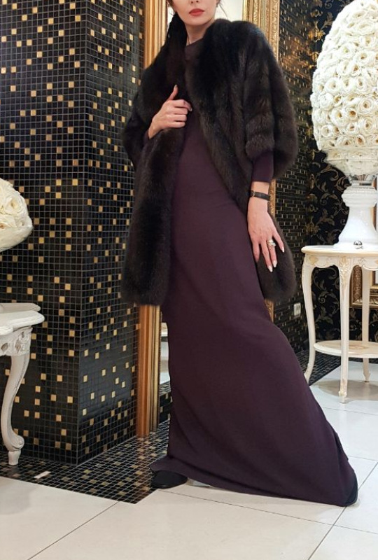 Шуба из соболя, 17FG08PIVR, баргузин