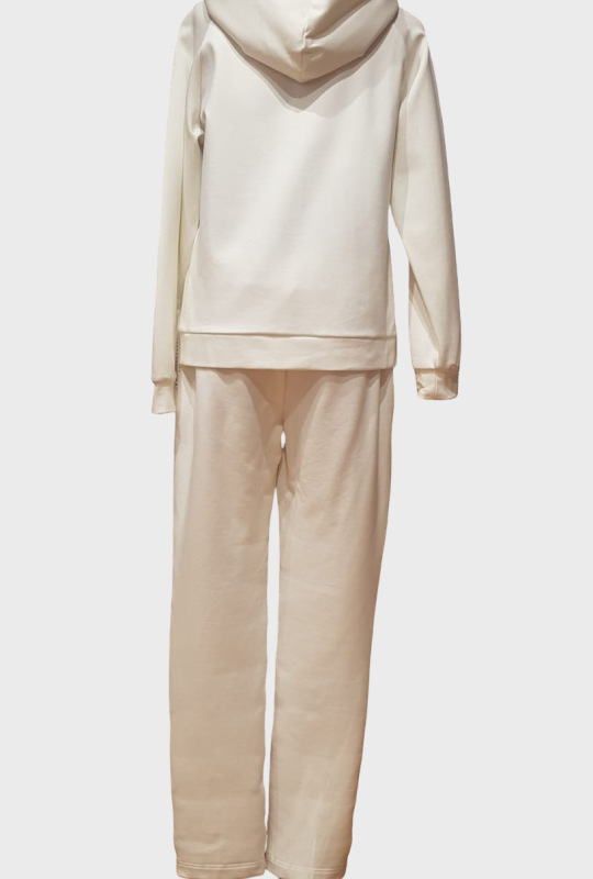 Лыжный комбинезон, 17213301-LEONORA, бел перед золото