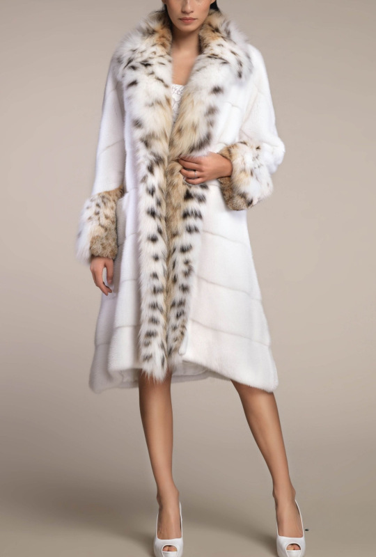 Шуба из норки, Spetax mod 86456, bianсo