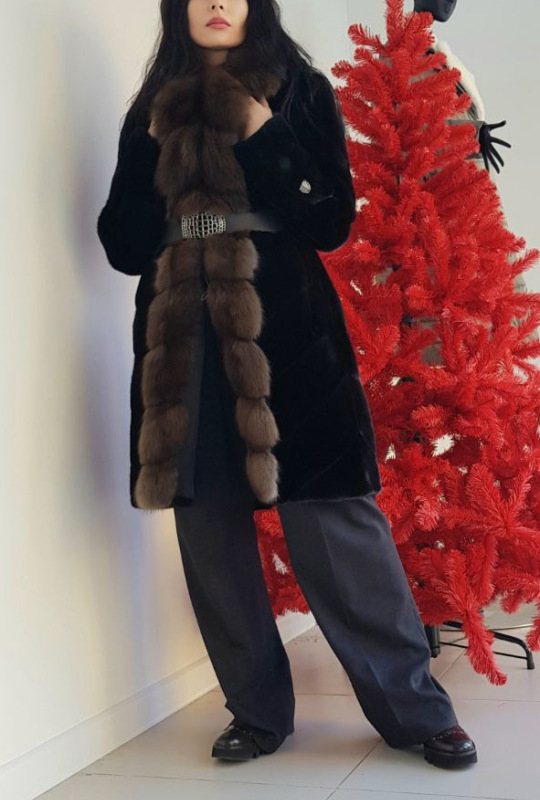 Шуба из норки, Popes 84980, blackglama